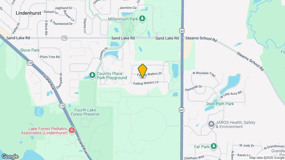 3103 Falling Waters Ln Map and Location Details