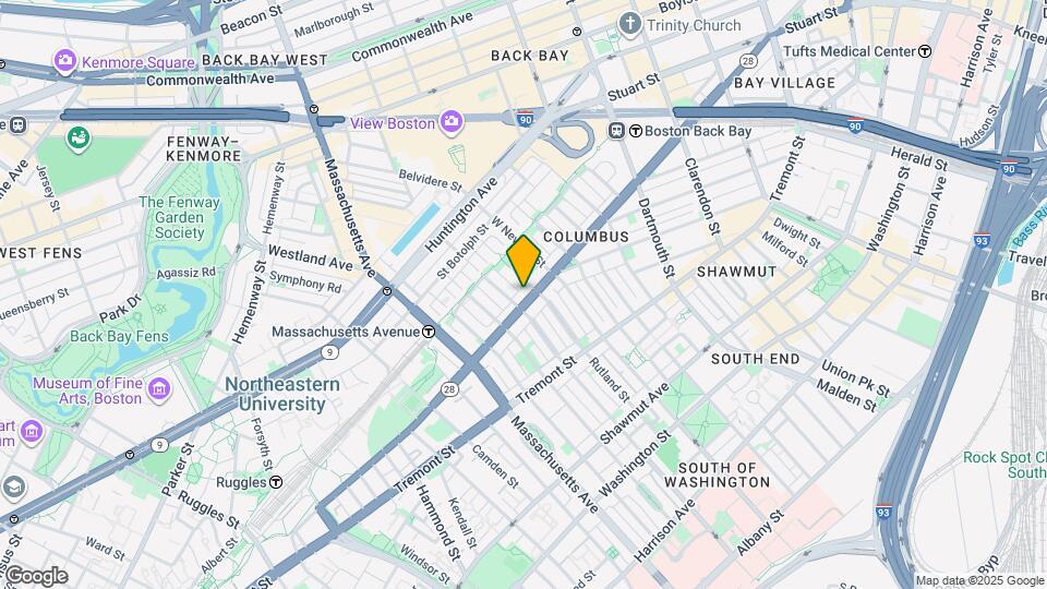 501 Columbus Ave Map and Location Details