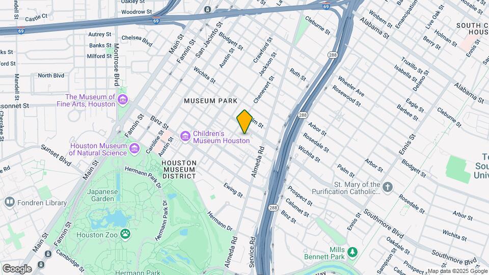 1821 Oakdale St Map and Location Details