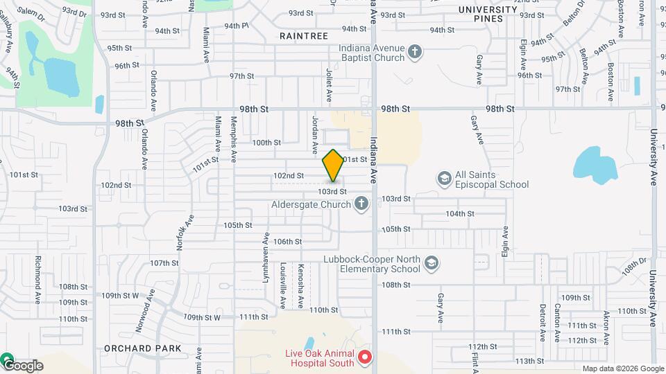 3506 103rd St Map and Location Details