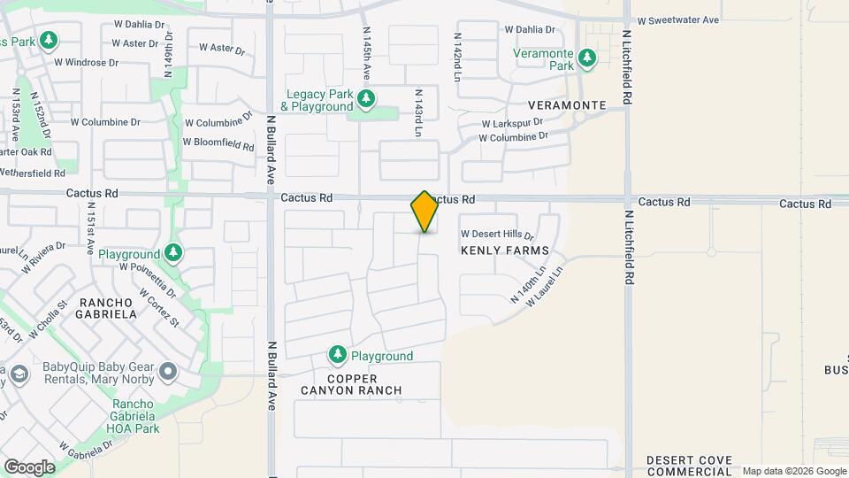 14339 W Desert Hills Dr Mapa y Detalles de la Ubicación