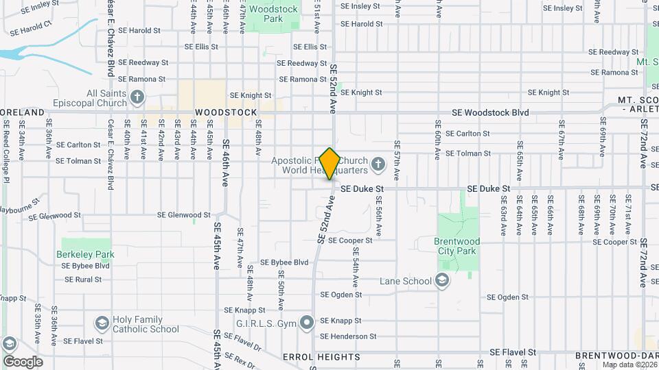 6421 SE 52nd Ave Map and Location Details