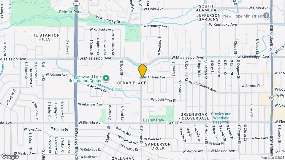 1230 S Pierce St Map and Location Details