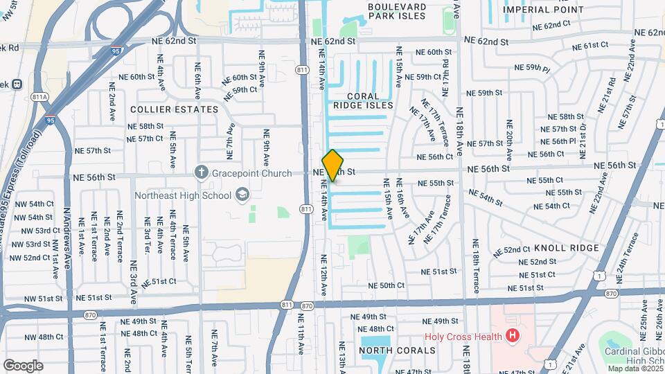1400 NE 55th St Map and Location Details