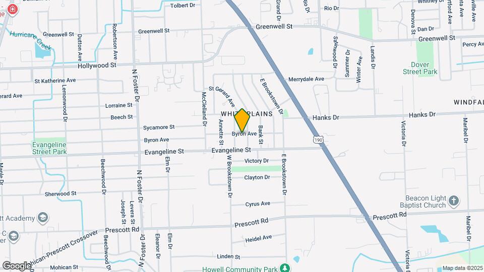 5852 Byron Ave Map and Location Details