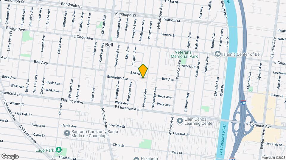 6809 Vinevale Ave Map and Location Details