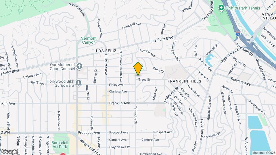 4223 Tracy St Map and Location Details
