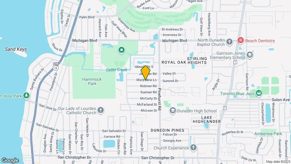 1121 Mary Jane Ln Map and Location Details