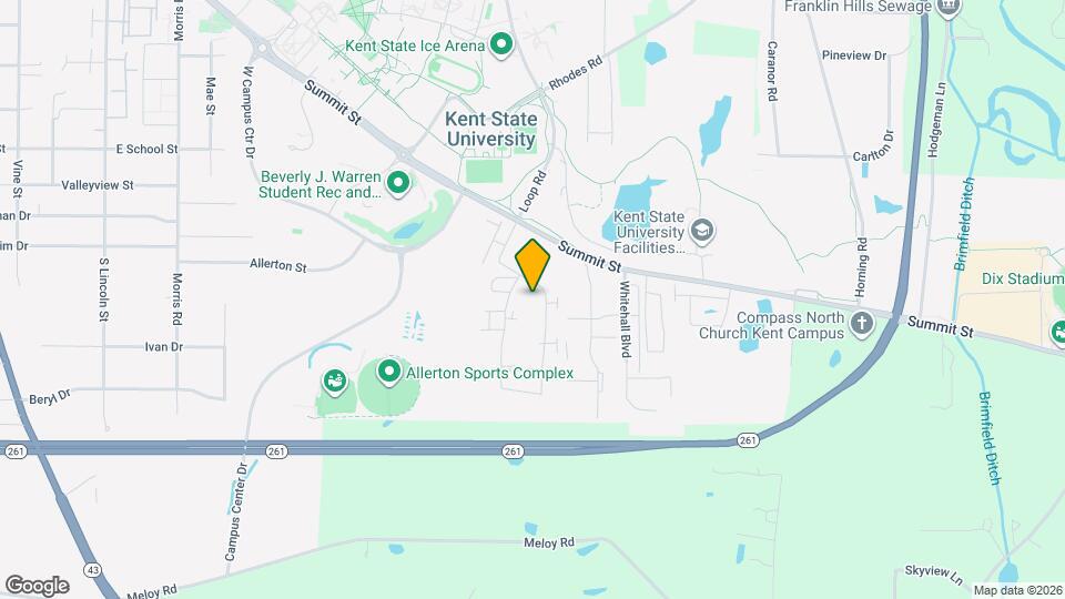 1616 Athena Dr, Unit 1616 Athena drive kent oh Mapa y Detalles de la Ubicación