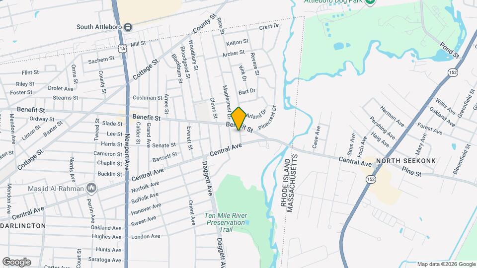 22 Bradley St, Unit 1 Map and Location Details
