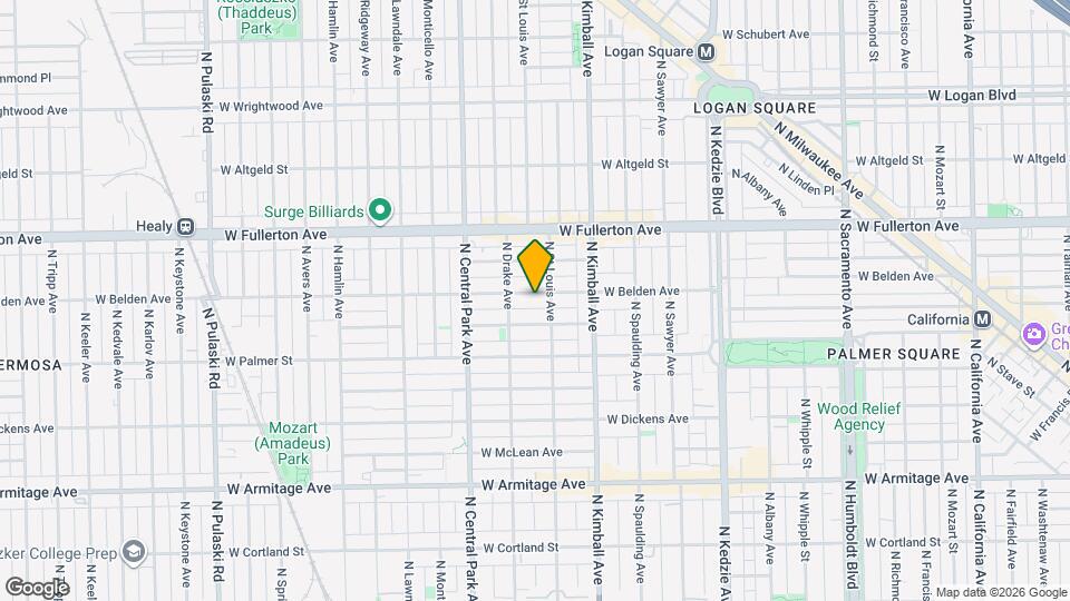 3513 W Belden Ave, Unit 3513 W Belden Apt 1 Map and Location Details