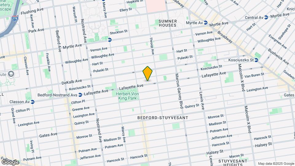733 Lafayette Ave Mapa y Detalles de la Ubicación