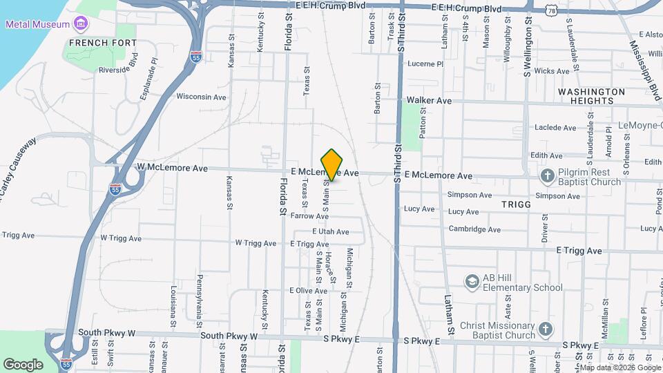 1180 S Main St, Unit Apt 2 Map and Location Details