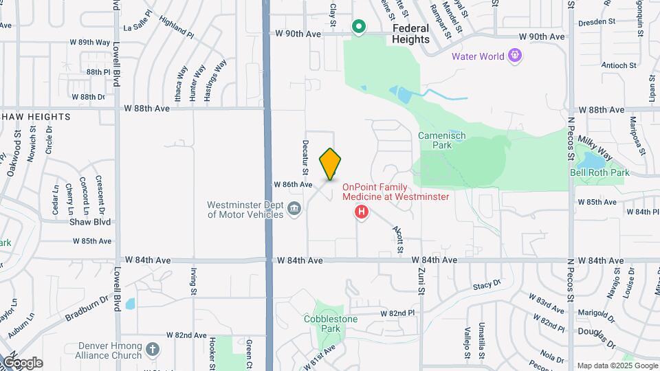 2725 W 86th Ave, Unit 13 Map and Location Details