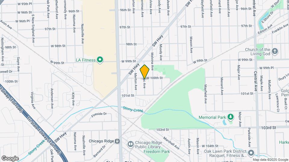 10003 Merrimac Ave Map and Location Details