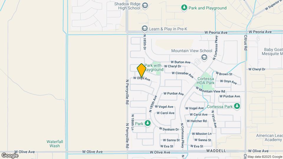 18609 W Onyx Ave Mapa y Detalles de la Ubicación