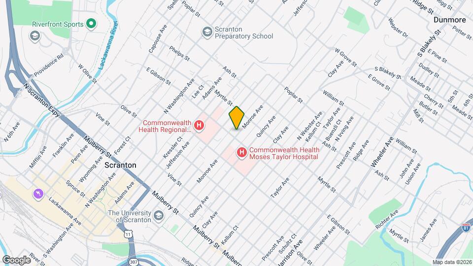 805 Monroe Ave Map and Location Details