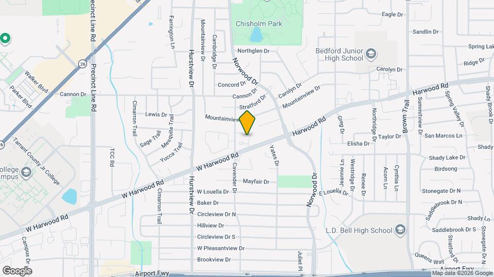 332 W Harwood Rd Map and Location Details