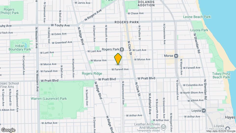 1806 W Farwell Ave Map and Location Details