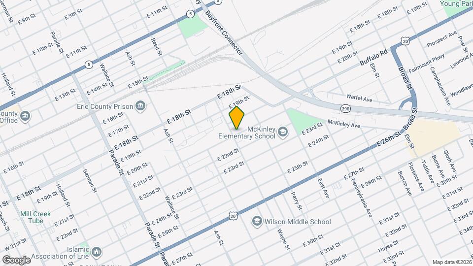 810 E 21st St Map and Location Details