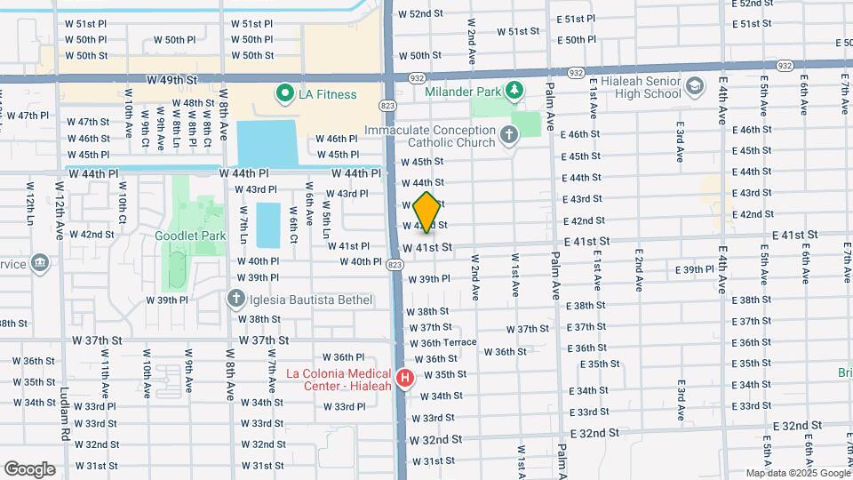 315 W 41st St Mapa y Detalles de la Ubicación
