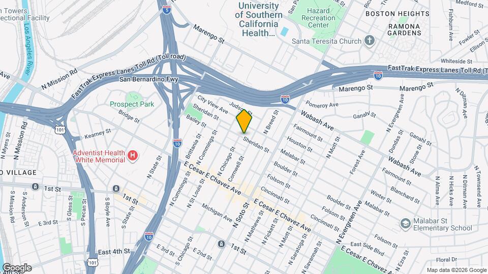 2205 Sheridan St Map and Location Details