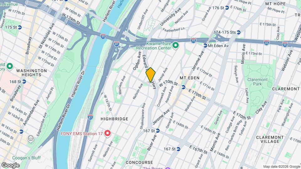 1350 Shakespeare Ave Mapa y Detalles de la Ubicación