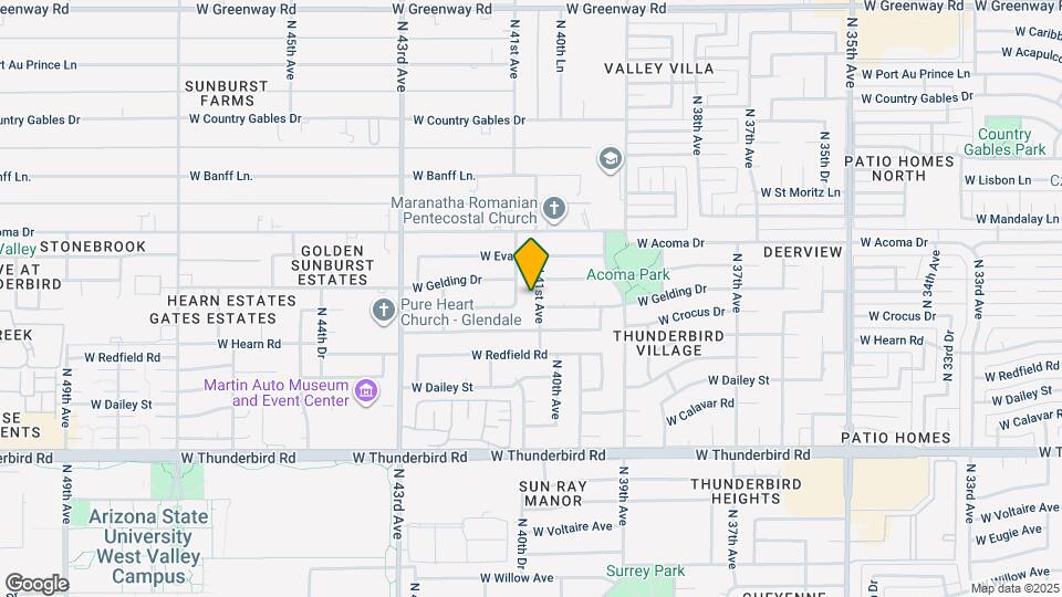 14246 N 41st Ave Map and Location Details