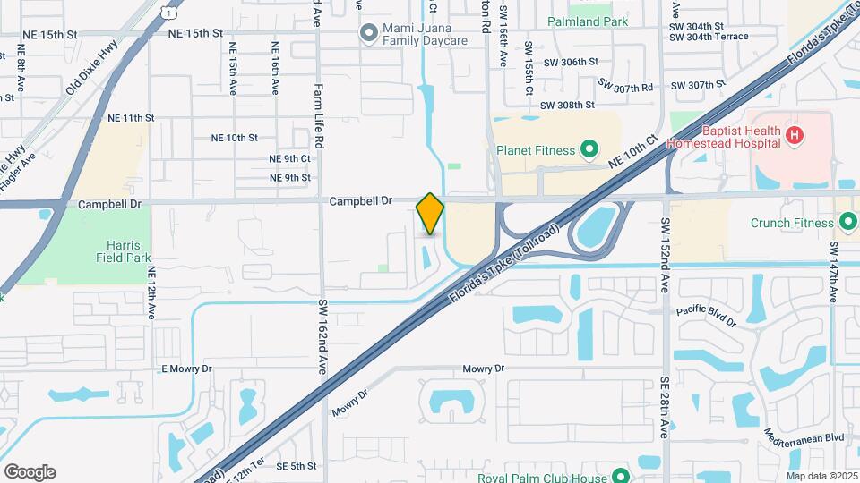 580 NE 21st Terrace Map and Location Details