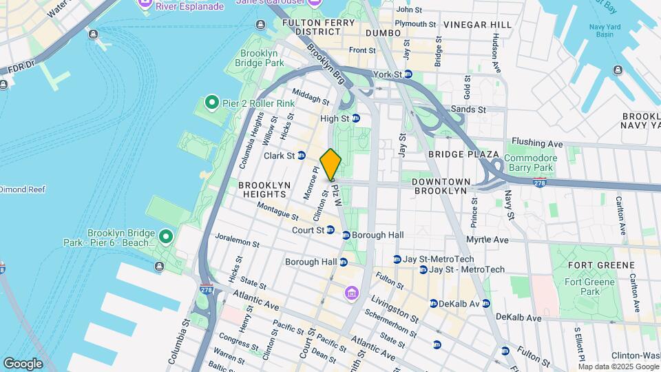 1 Clinton St Mapa y Detalles de la Ubicación