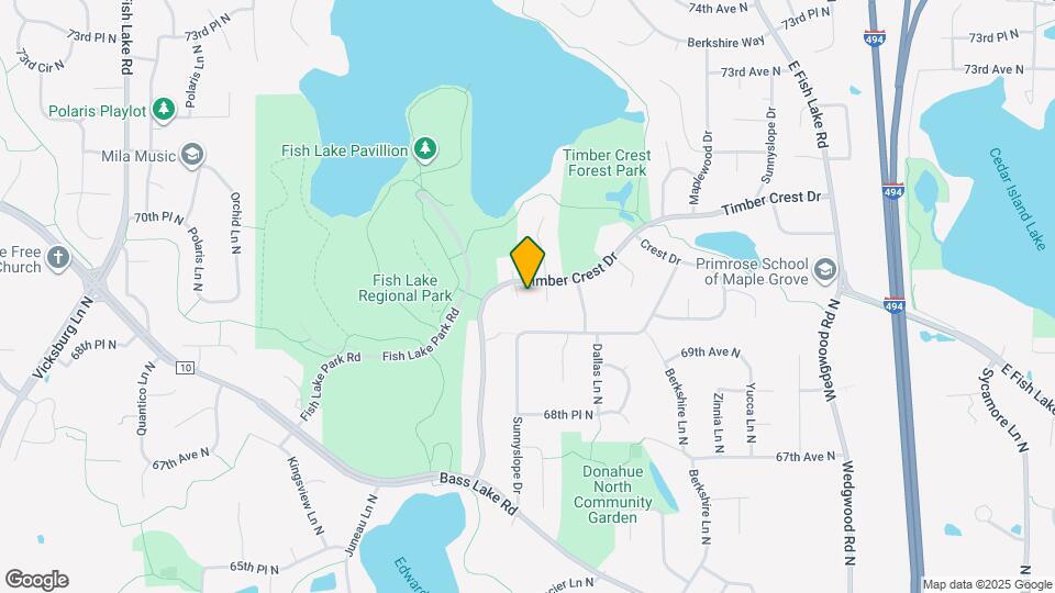 6960 Fernbrook Ln N Map and Location Details