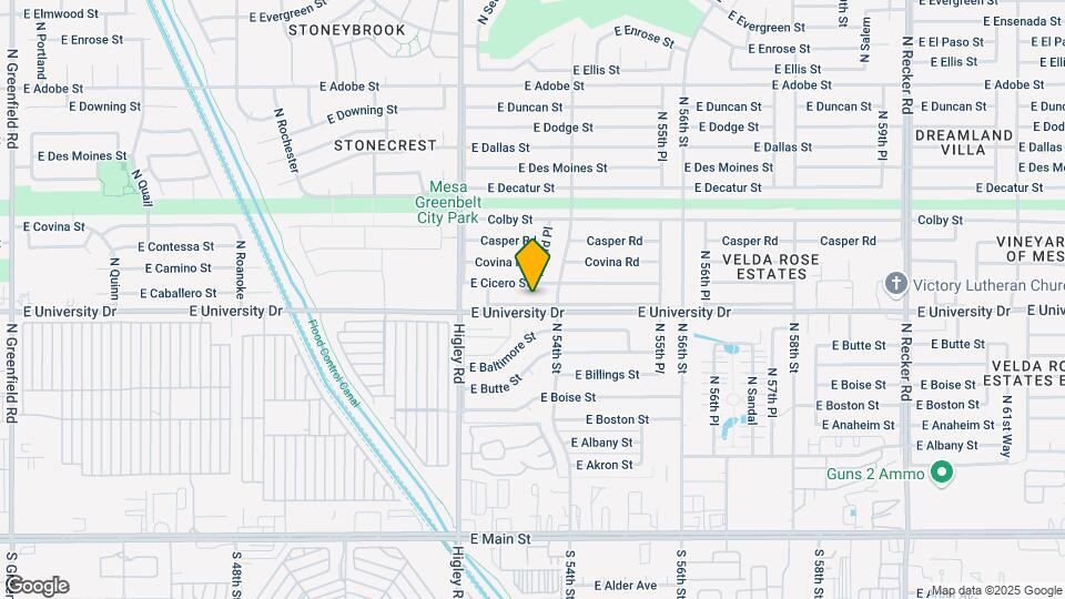5316 E University Dr Map and Location Details