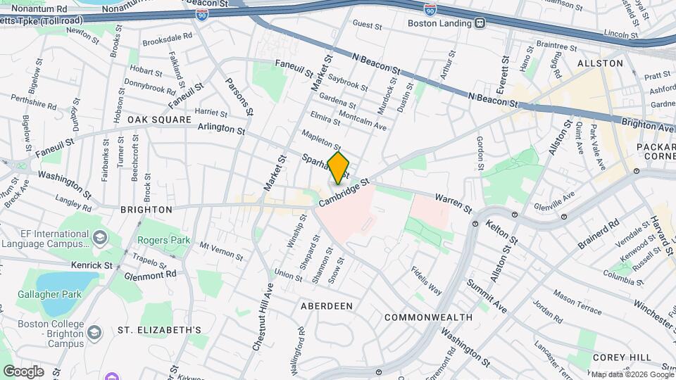 743 Cambridge St, Unit 1 - NO FEE Map and Location Details