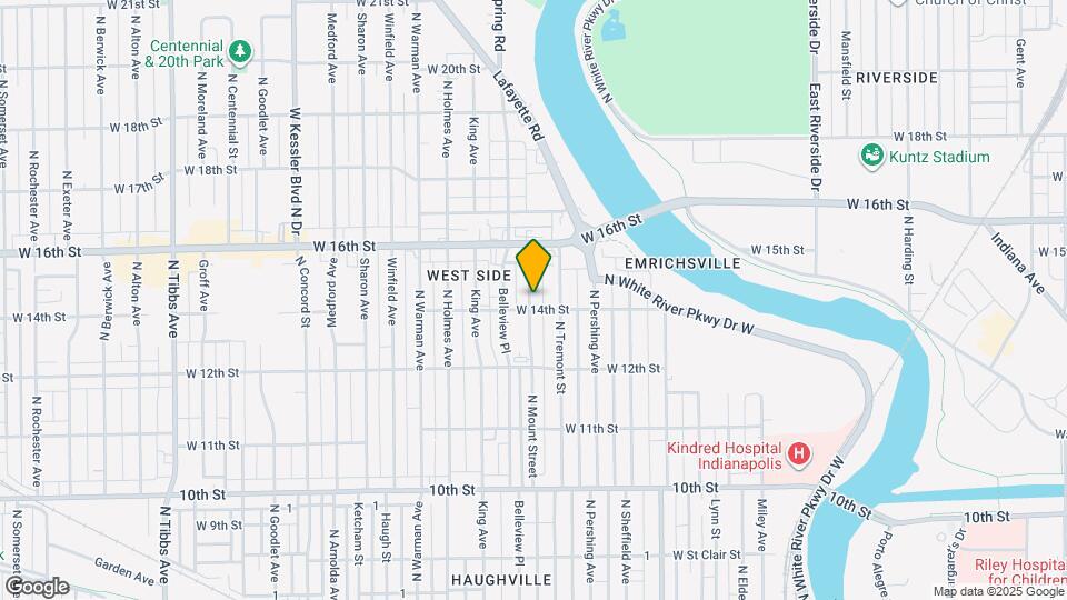 1405 N Mount Street Map and Location Details