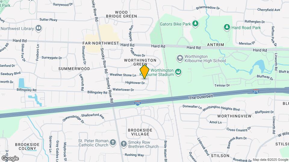 1676 Hightower Dr Mapa y Detalles de la Ubicación