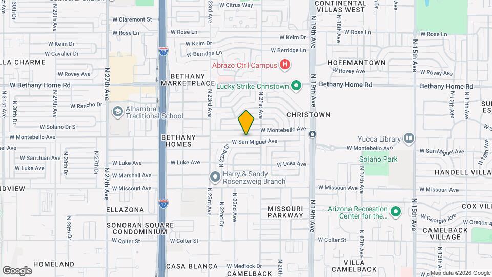 2126 W San Miguel Ave Mapa y Detalles de la Ubicación
