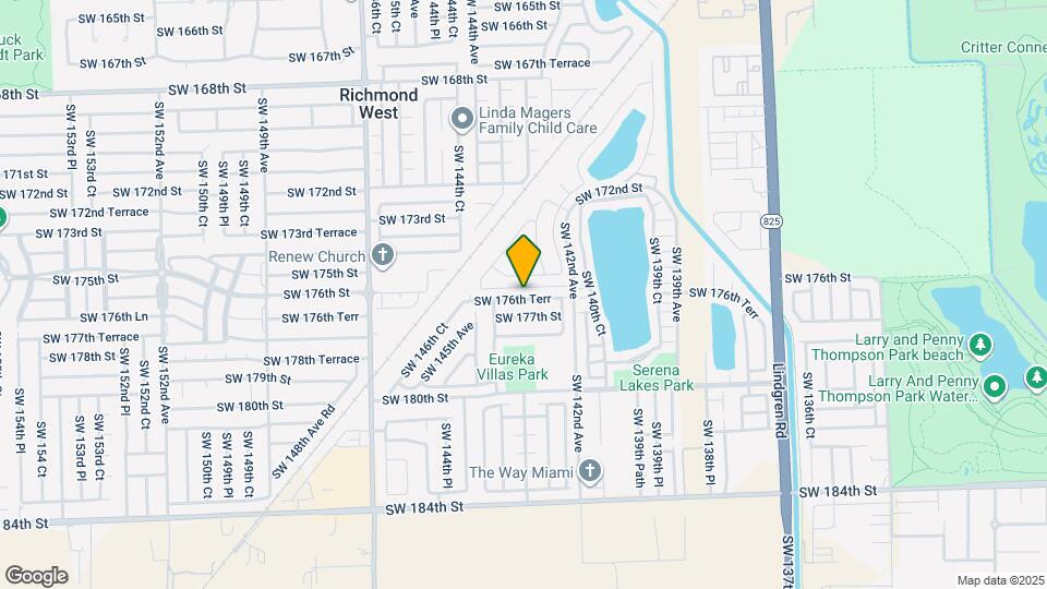 14285 SW 176th Terr Map and Location Details