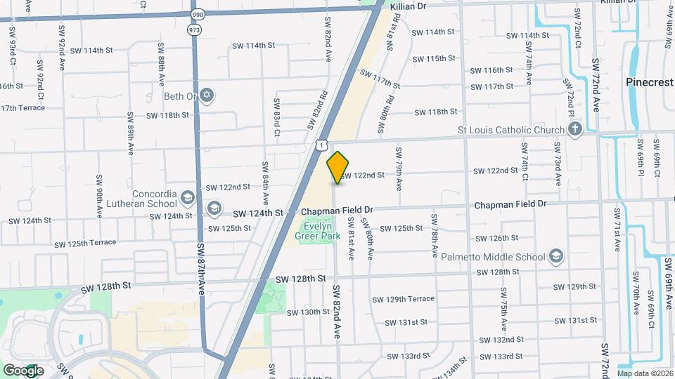 12251 SW 82nd Ave Map and Location Details