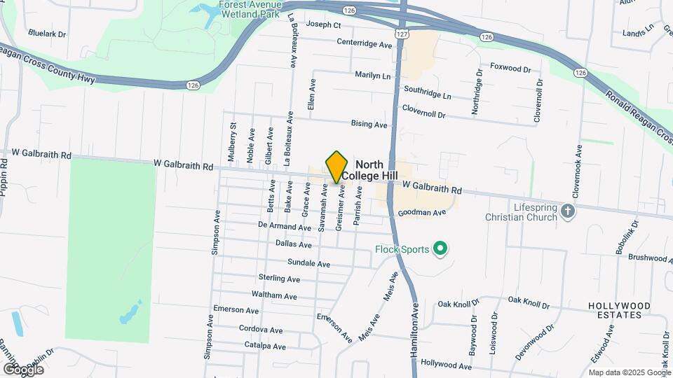 6841 Greismer Ave Map and Location Details