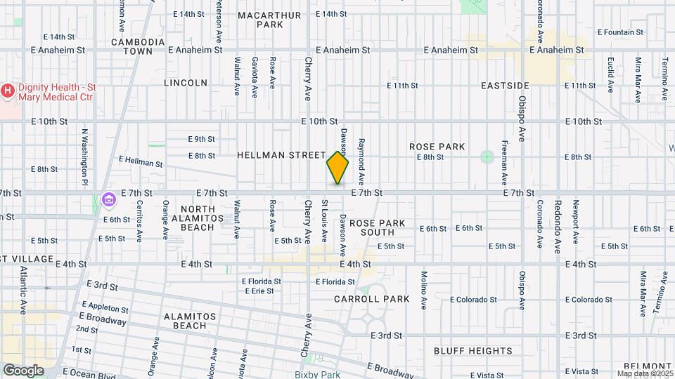 2123-2131 E 7th St Mapa y Detalles de la Ubicación