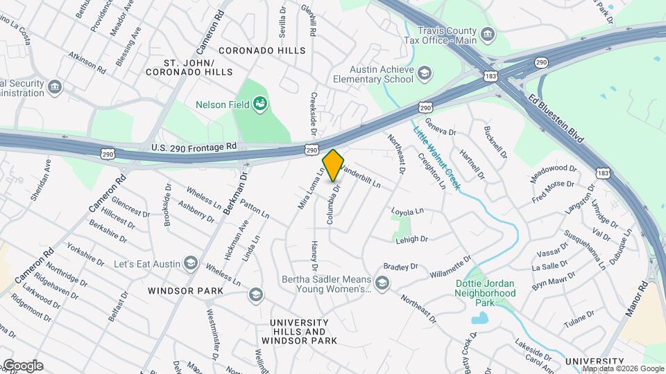 2105 Columbia Cove Map and Location Details