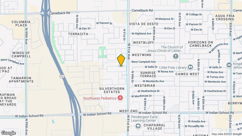 9137 W Sells Dr Map and Location Details