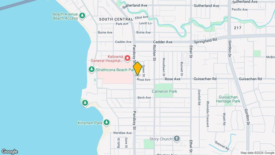 2275 Pandosy St Map and Location Details