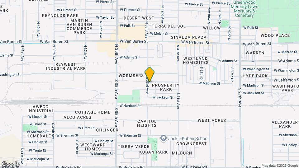 3245 W Jefferson St Map and Location Details