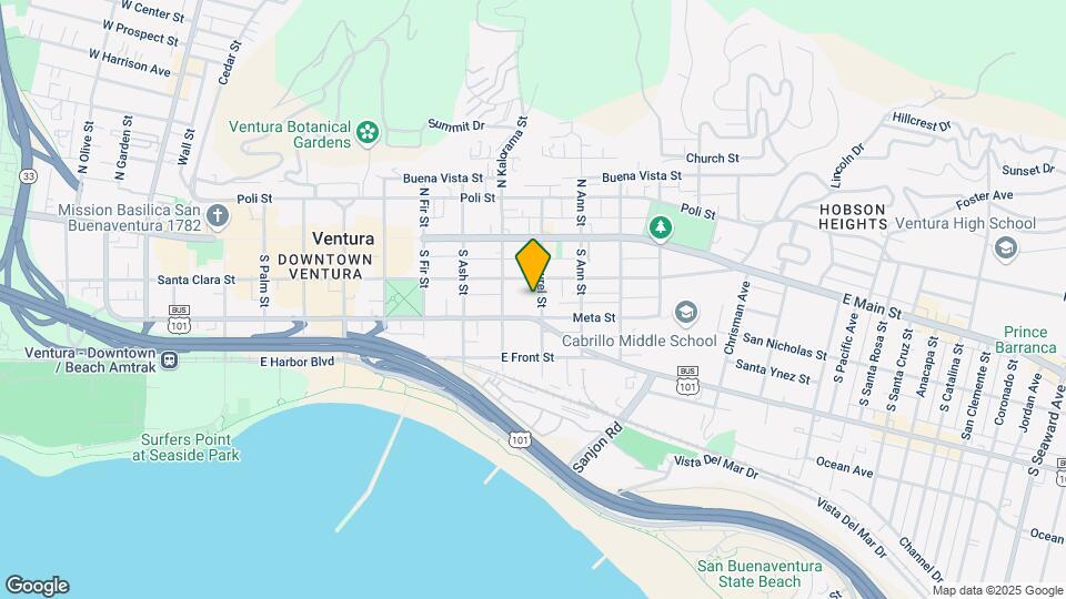 153 S Laurel St Map and Location Details