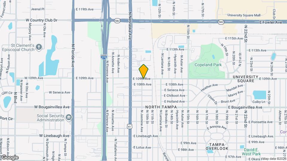 1001 E 109th Ave Mapa y Detalles de la Ubicación