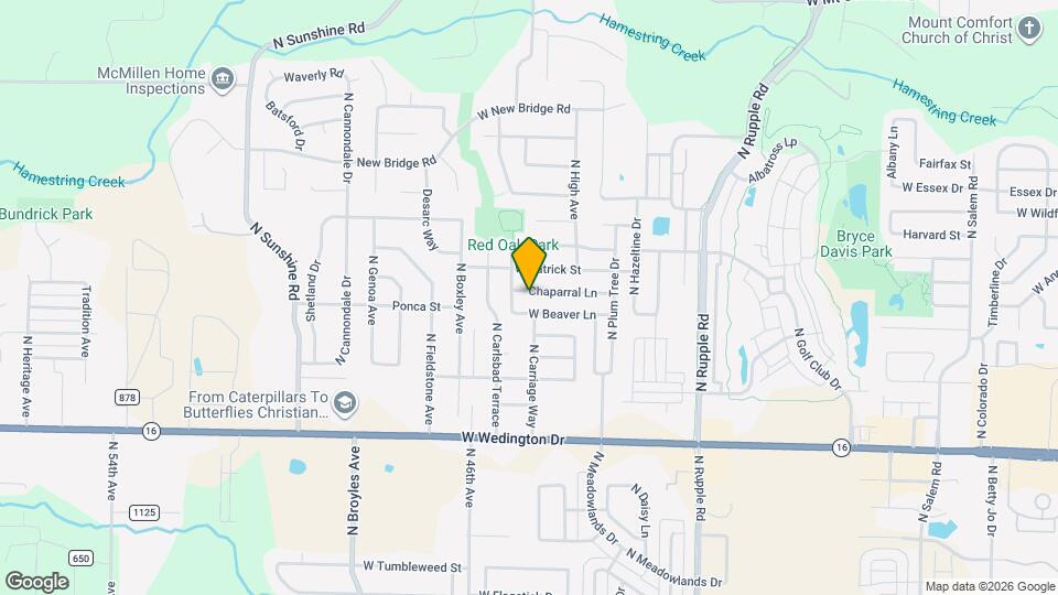 4455 Chaparral Ln Map and Location Details