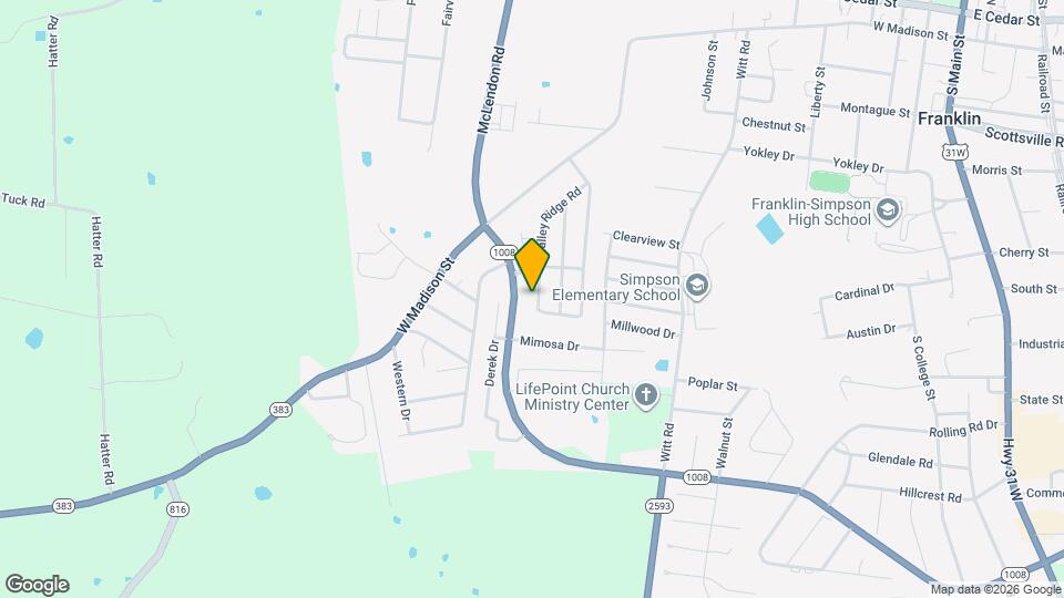 1206 Autumn Oaks Dr, Unit A Map and Location Details