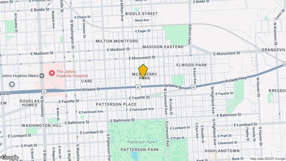 428 N Lakewood Ave Map and Location Details