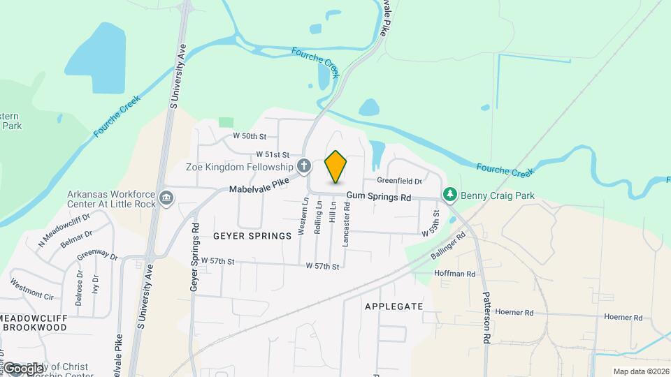 5216 Gum Springs Rd Map and Location Details